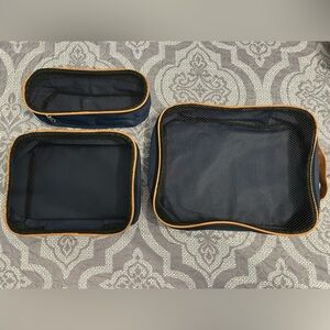 3 piece Luggage Organizer Set Navy Blue NWOT